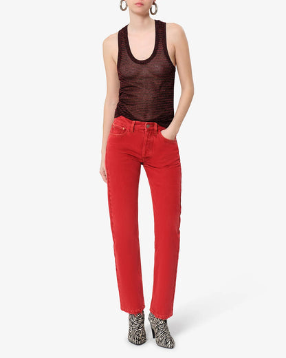 Cevara Tank Top Black/Red