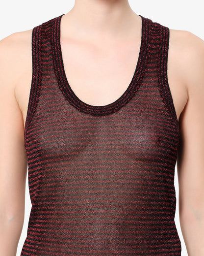Cevara Tank Top Black/Red