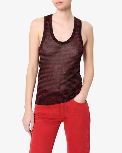 Cevara Tank Top Black/Red