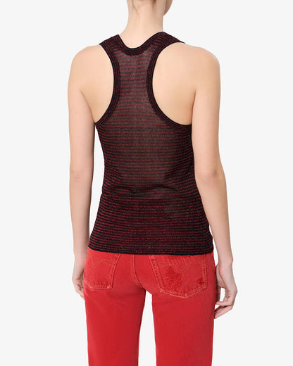 Cevara Tank Top Black/Red