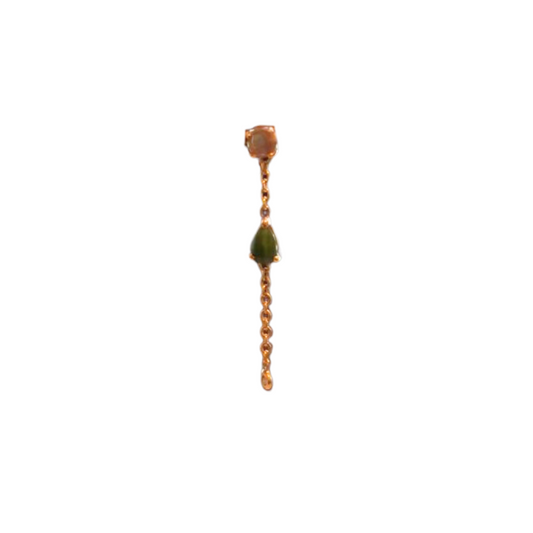 Gemmstone Drop Stud Earring