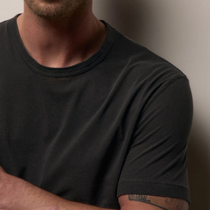 Short Sleeve Crew Neck Carbon