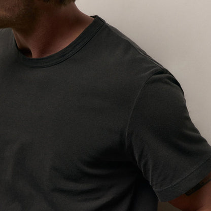 Short Sleeve Crew Neck Carbon