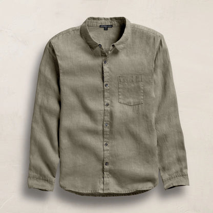 Classic Pocket Linen Shirt Birch