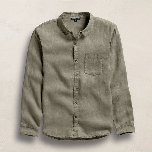 Classic Pocket Linen Shirt Birch