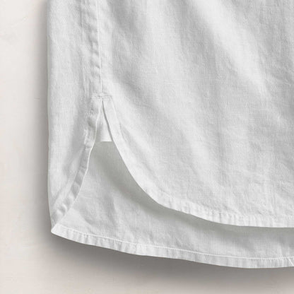 Classic Pocket Linen Shirt White