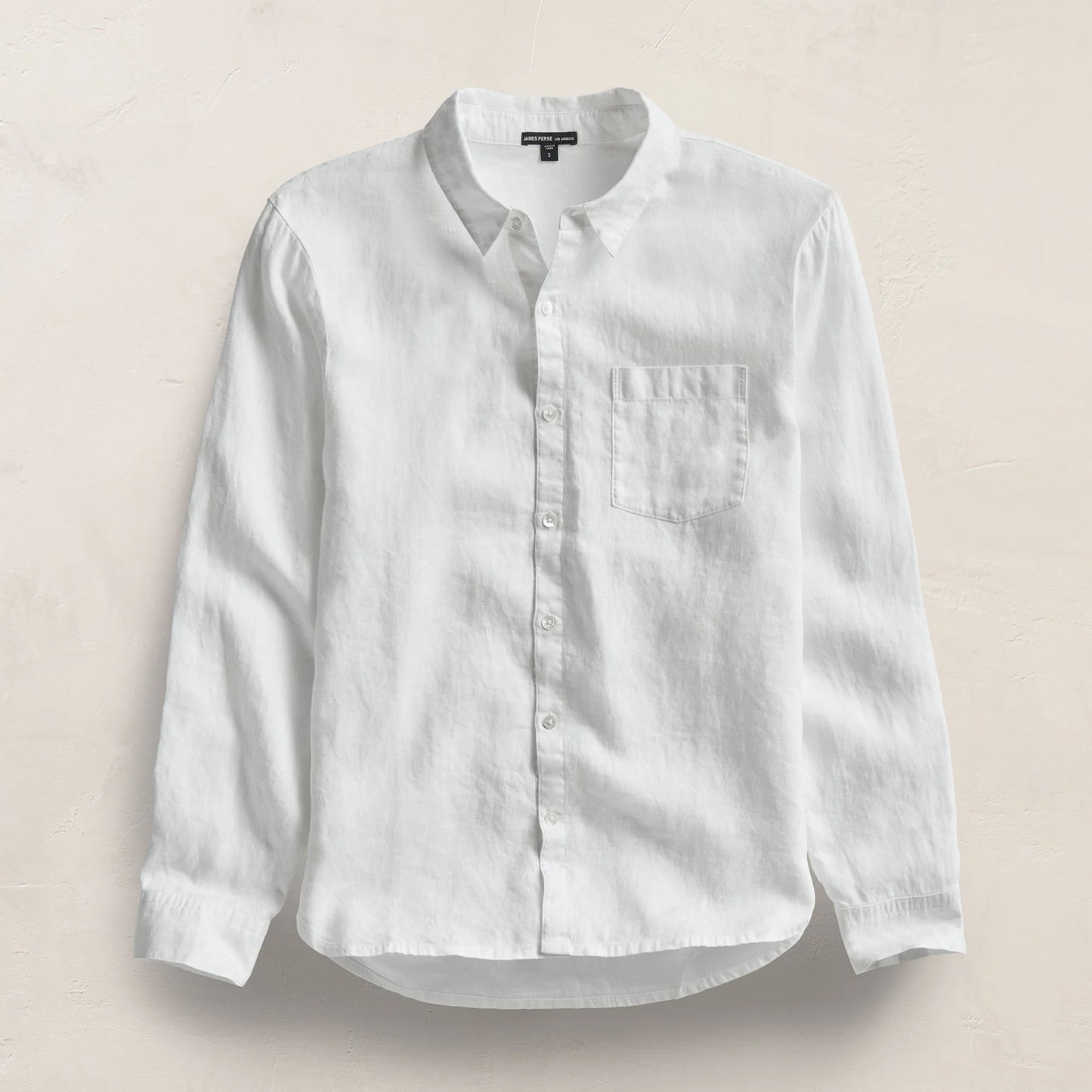 Classic Pocket Linen Shirt White