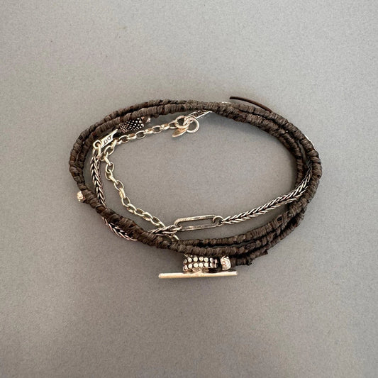 Loom Black Men's Bracelet/Necklace