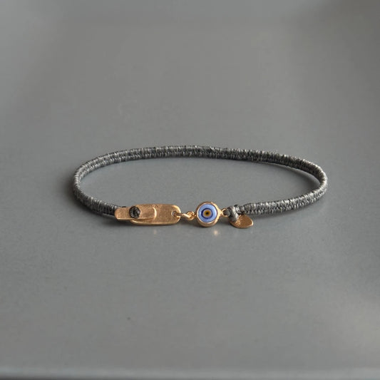Lucky grey Gold Plated Bracelet