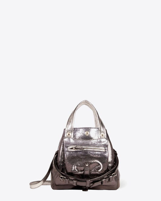 Billy Nano Bag Black Gradient Lamé Leather