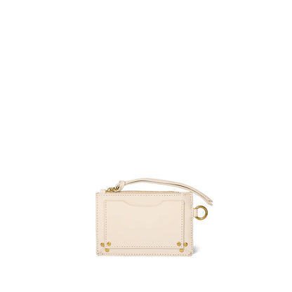 Lucky Card Holder White Goatskin