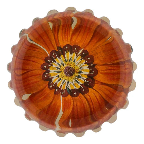 Orange Gerber Scalloped Charm