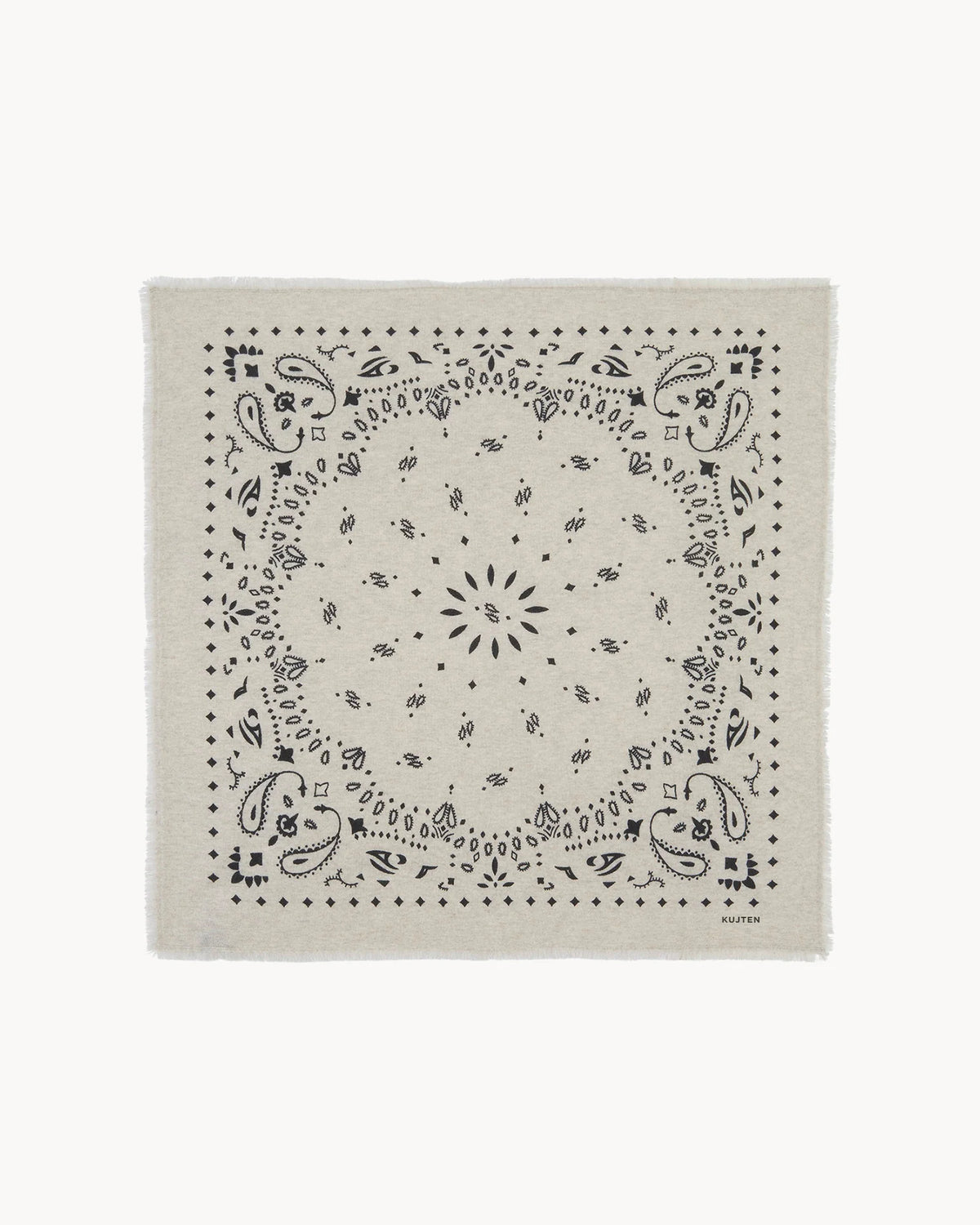 Hachiko Large Bandana Oat White