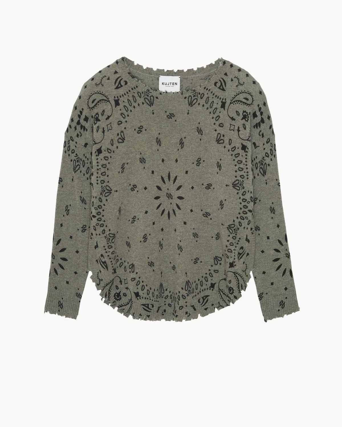 Mela Bandana Sweater Khaki