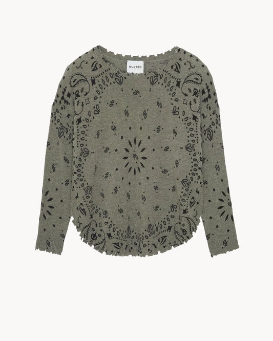 Mela Bandana Sweater Khaki