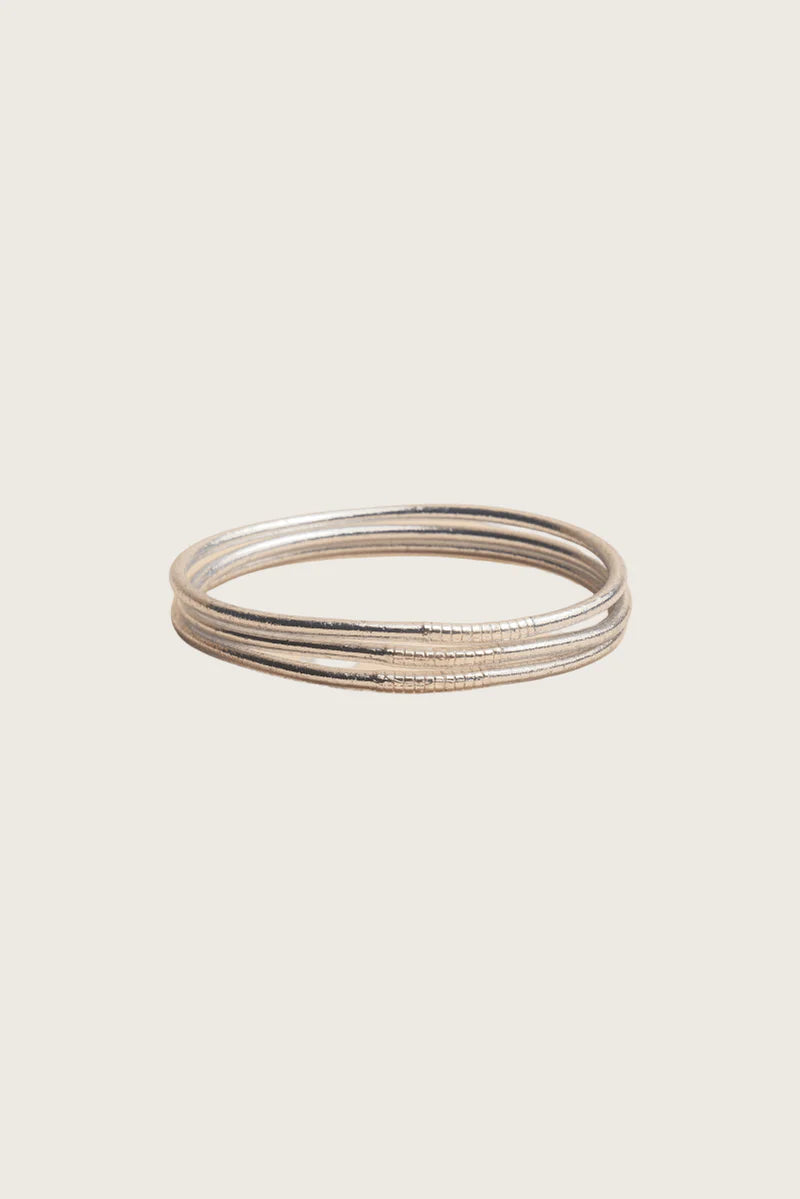 Silver Kumali Mantra Thin Bracelet