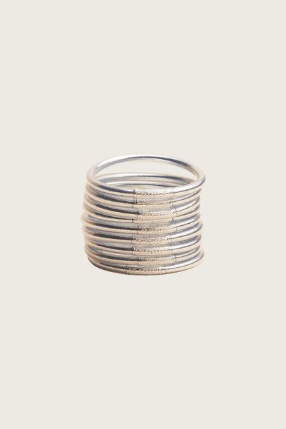 Kumali Mantra Silver Bracelet
