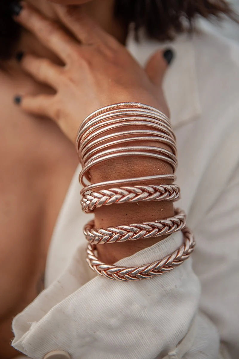 Champagne Kumali Double Braided Bracelet