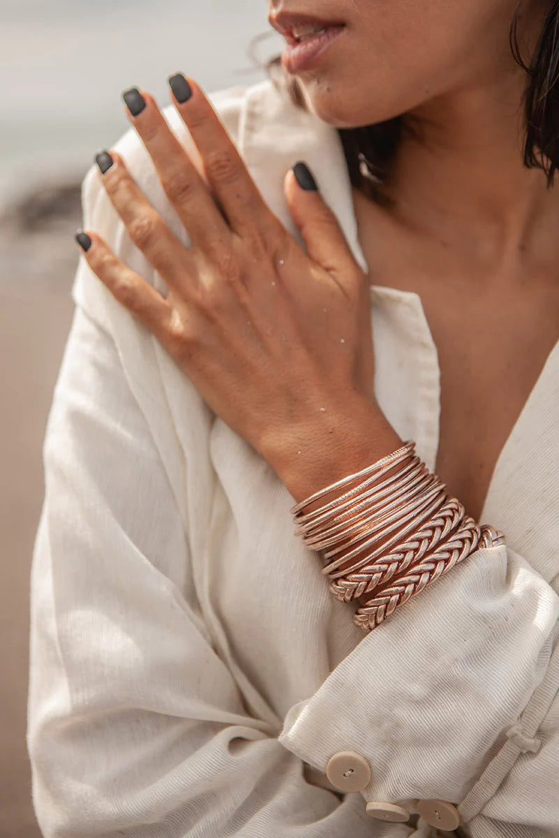 Champagne Kumali Double Braided Bracelet