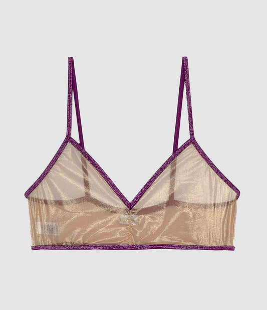 Georgia Triangle Bra Golden Mesh