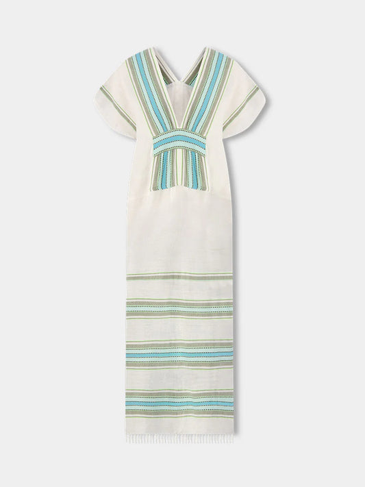 Gasira V-Neck Caftan Genet Mint