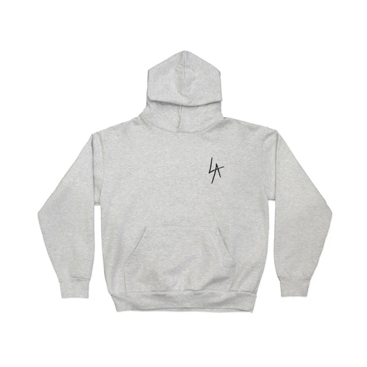 LA Slash Hooded Fleece Heather Grey