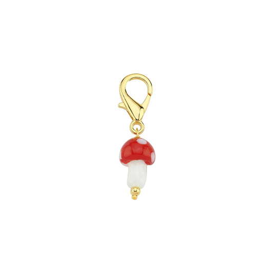 Mushroom Shoe Charm Red