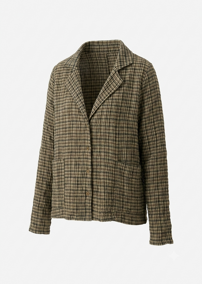 Aab Jacket Check Brown