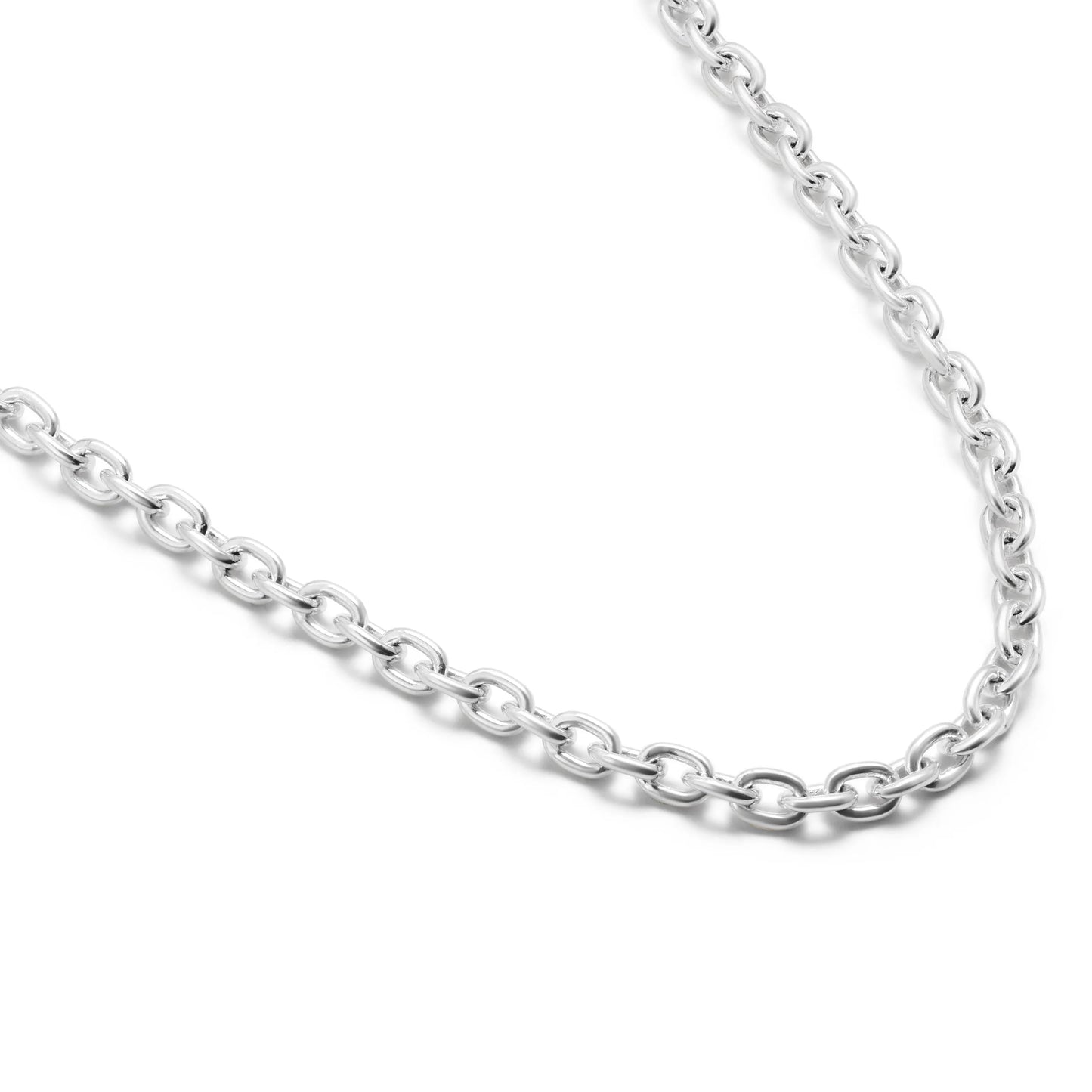 Plaun Silver Link Chain Necklace 3.5mm