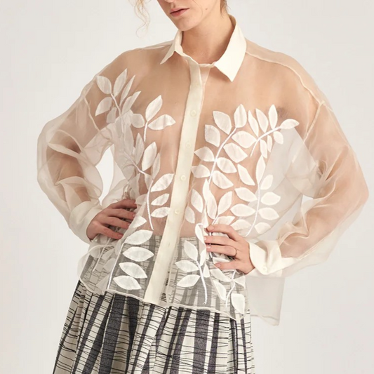 The Greta Shirt - L'arbre White