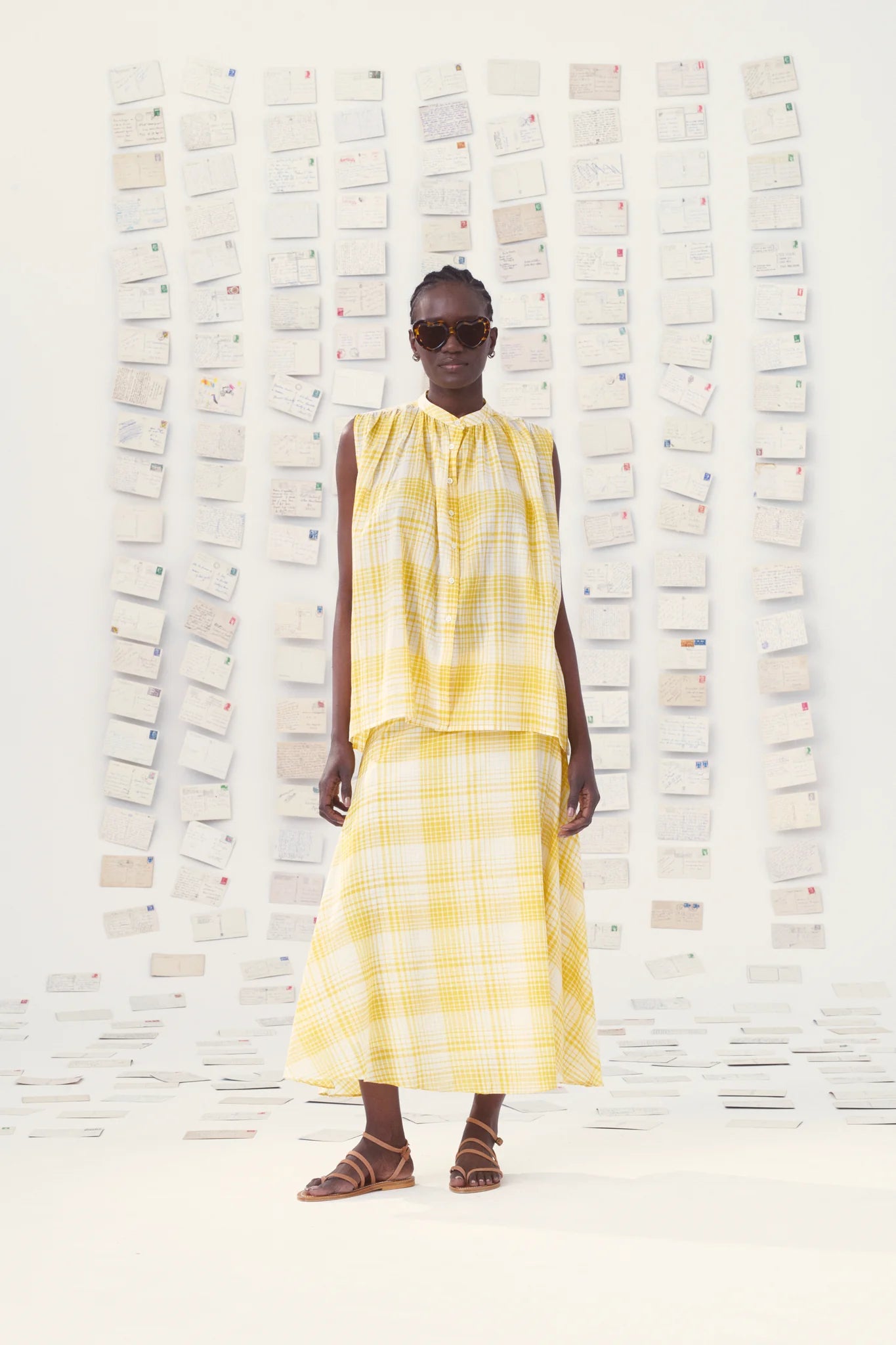 Iris Checkered Shirt Yellow