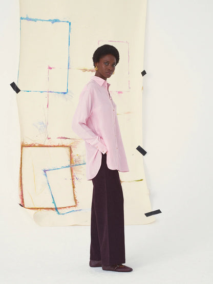 Mirabelle Plum Shirt - Impressionism Light Pink