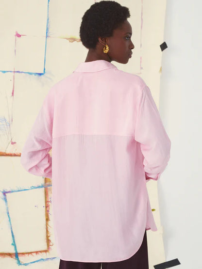 Mirabelle Plum Shirt - Impressionism Light Pink