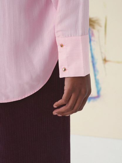 Mirabelle Plum Shirt - Impressionism Light Pink