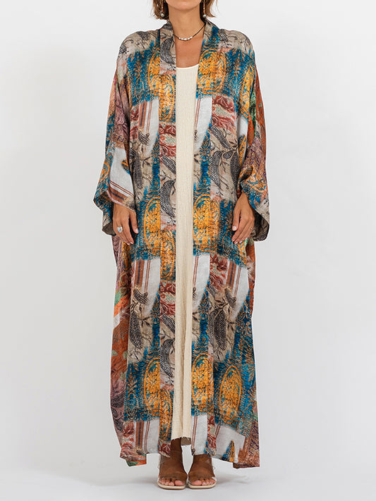 Silk Print Kaftan