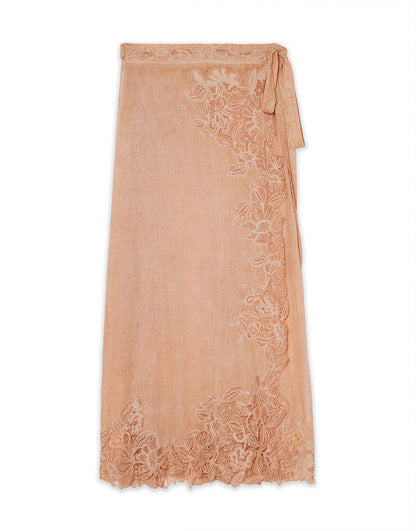 Gonna Bella Lace Tied Skirt Pink