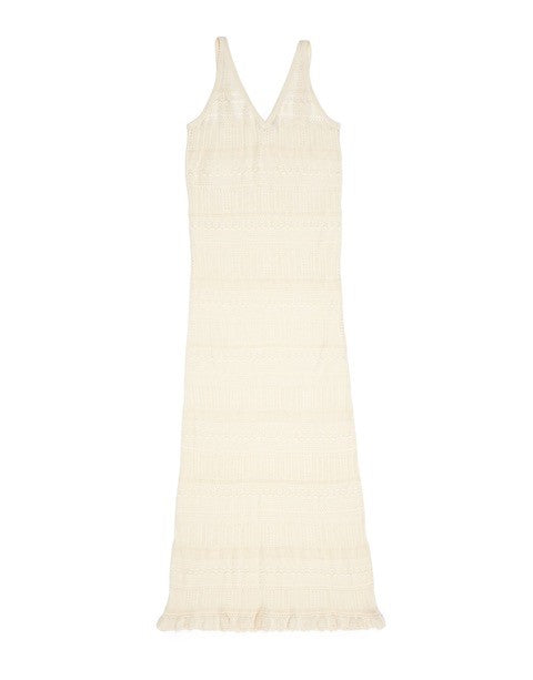 Simona Jersey Dress Off White