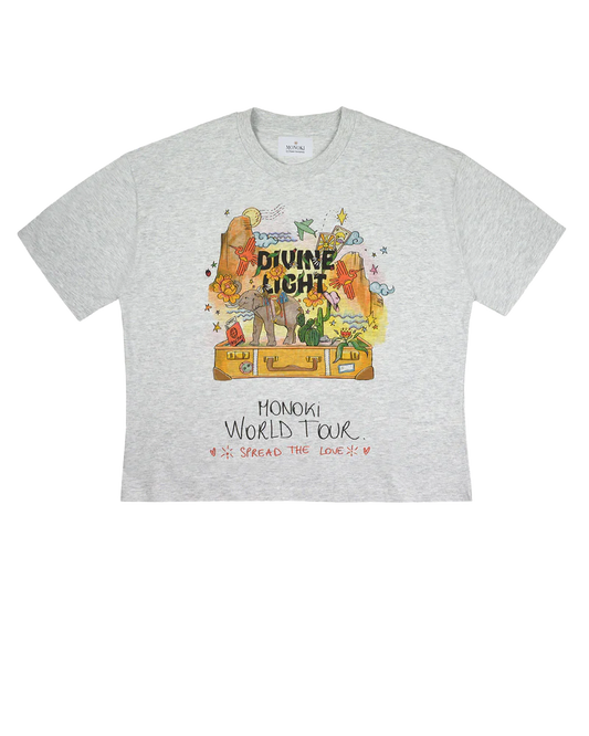 Divine Light Tee Grey