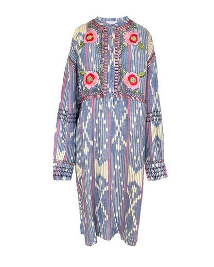 Hibiscus Ikat Dress