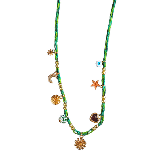 Grigri Surfeur Necklace Green