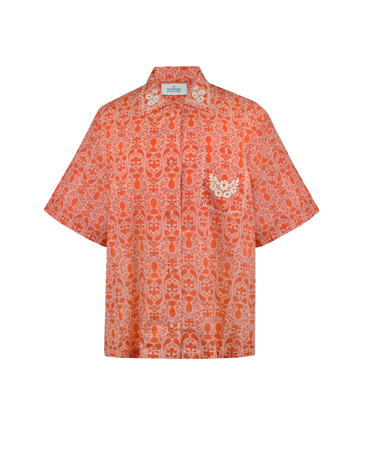 Paisley Shirt Orange