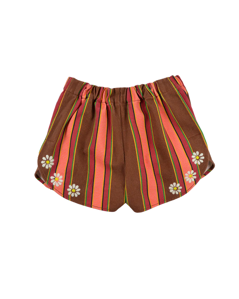 Vegas Short Stripe Camel