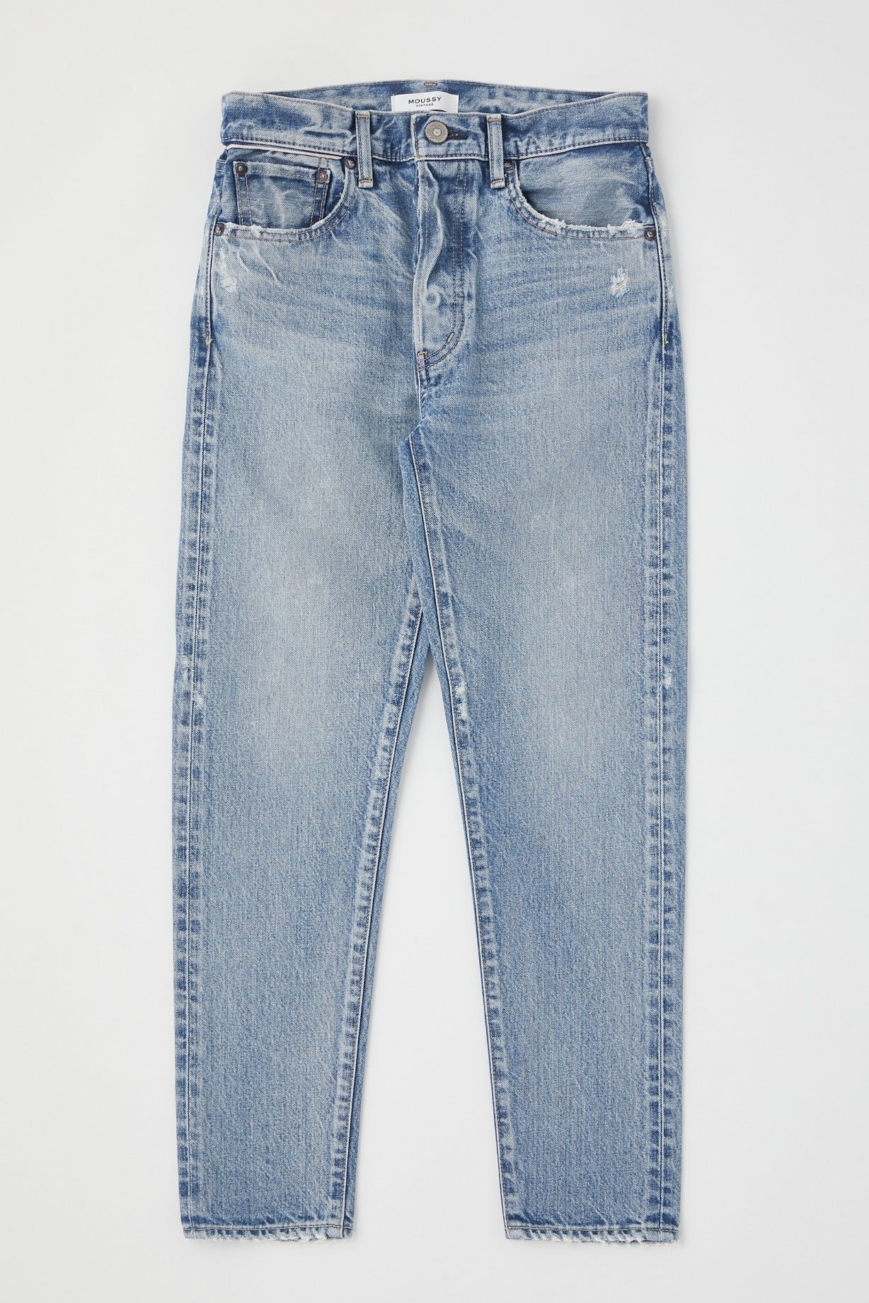 Browncroft High-rise Tapered Jeans Blue