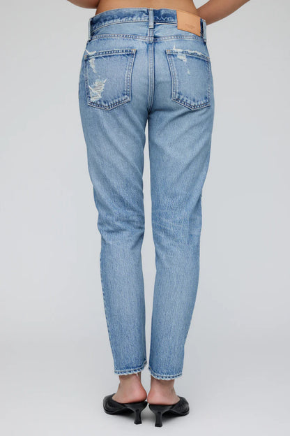 Browncroft High-rise Tapered Jeans Blue
