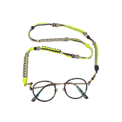 Iris Glasses Necklace Neon Yellow/Natural