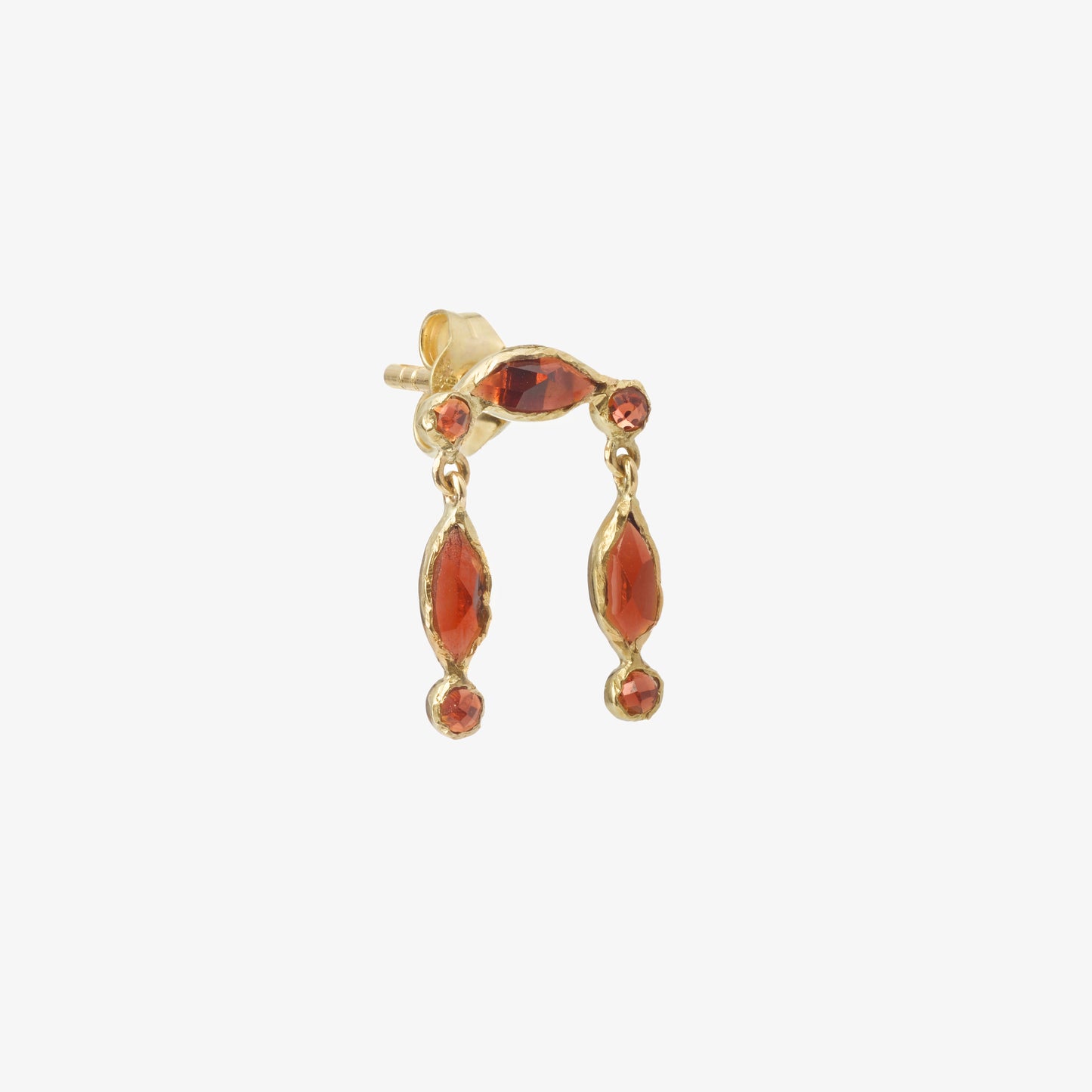 Nour Garnet Single Earring