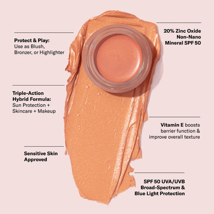 SPF 50 Color Balm Golden Shimmer