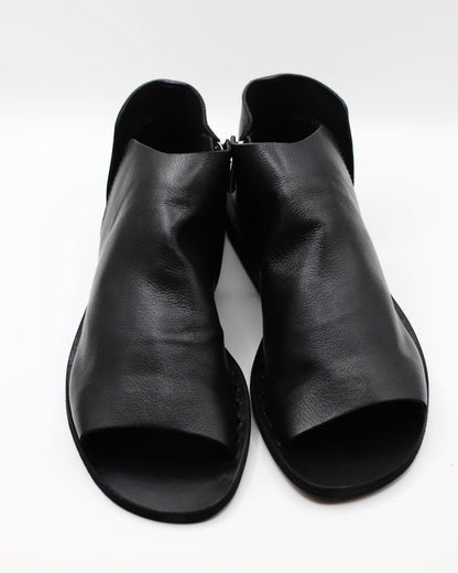 Itaca 055 Black Leather Sandals