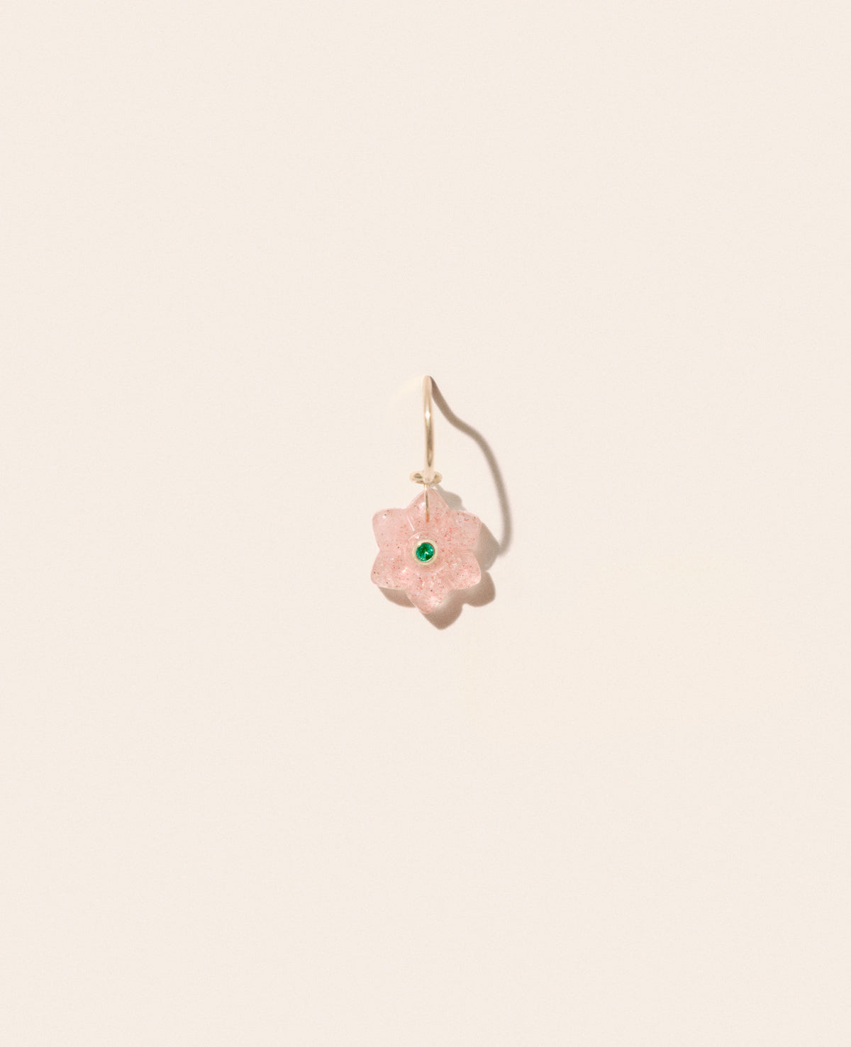 Ida Earring Strawberry Quartz