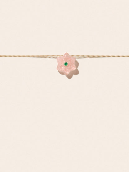 Ida Necklace Strawberry Quartz